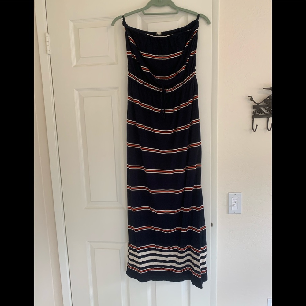 J.Crew striped maxi.